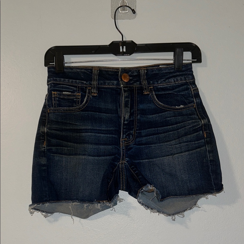 American Eagle Dark Blue Jean Shorts